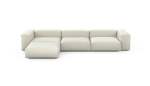Four Module Chaise Sofa - Linen - Platinum - 377CM X 199CM