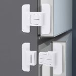 Anti-pinch Refrigerator Lock Drawer Lock Cabinet Door Lock Safety Lock Protective Drawer Buckle