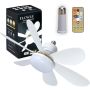 30W E27 LED Ceiling Fan Light With Remote Control AY398-043
