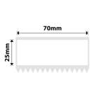 NB621 - - M3 Only - 70X25MM - 285 White Labels