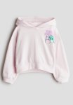 Printed Hoodie - Pink Multi