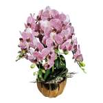 Purple Orchid In Gold Pot 72CM