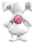 Bcg - Children Birthstone Charms For Floating Locket Girl - July Ruby Red