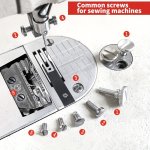5PCS 30PCS Computer Flat Car Needle Board Screw Teeth Screw Pressing Foot Screw Pointer Screw Sewing Machine Sync Car Screw Uppe