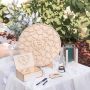 Wedding Guest Book Alternative - Personalized Rustic Decorations For Reception - Guests Signs With Pen Blank Wooden Hearts Ceremony Decor Custom Gifts