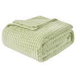 Emme Fleece Blanket Queen Size Luxury Flannel For Couch Bed Sofa Chair Soft Plush Warm And Cozy Blanket With Geometric Grid Desi
