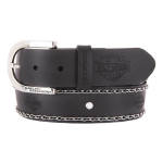 Women’s Stella Chain Genuine Leather Belt Black