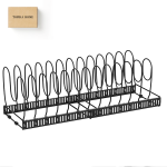 - Expandable Pot And Pan Rack With 13 Adjustable Dividers - 30-58CM