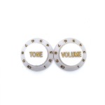 Cyberdyne CZK-1118 Guitar Tone + Volume Knob Plastic White