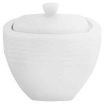 Arctic White Square Sugar Bowl