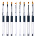 Sina Nail Art Assorted Brush Kit 8 Pieces