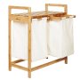 Heartdeco Bamboo Laundry Basket Unit