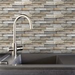 7PCS 3D Wall Tile Sticker - Imitation Brick Pattern Self-adhesive Waterproof Easy To Stick & Peel Free Cutting & Cleaning For Ki