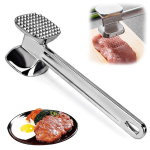 Meat Tenderizer Hammer Stainless Steel Steak Metal Mallet Kitchen Tool Heavy Duty Durable Double-sided For Tenderizing Steak Bee