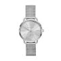 Portia Silver Round Stainless Steel Women's Watch - MK3843