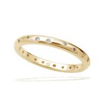 Georgini A Christmas Journey Ellipse Band - Gold - 7