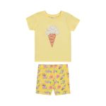 Younger Girl Shorts And 3D Tee Set