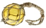RedSkyTrader 4" Amber Glass Fishing Float - Sun Catcher - Nautical