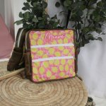 Nappy Bag Backpack Pink And Yellow Lemons