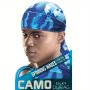 Camo Silky Spinning Waves Durag For Men Men's Hair Accessories Turban Print Headwear Headband