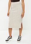 Slit Skirt Cable Knit Detailed - Stone