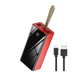 High-capacity Power Bank With LED Display 40000MAH Dual USB Output Type-c Fast Charging & Built-in Strap