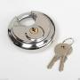 New 70MM Heavy Duty Stainless Steel Disc Padlock Round Lock 8PC