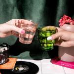 Le Picardie Sunset Tumbler Green And Pink Set Of 4
