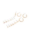 Goldair Gold Bow & Butterfly Earrings 8-PACK