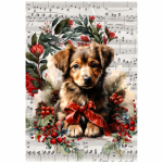 Deco Print Festive Peony Pup