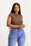 Mbali High-neck Bodysuit - Pinecone - L