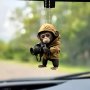 Cute Monkey Photographer Acrylic Keychain - Versatile 2D Charm For Car Rearview Mirror & Backpack Decor