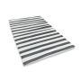 Rug It Up Indoor & Outdoor Plastic Waterproof Reversible Rug - Dark Grey Stripe 2 X 1.2M