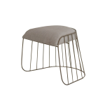 Wire Stool - White Textured