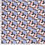 Visse Crepe Stretch Picasso Spiral Baby Blue 19268-003