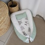 Baby Safe Nest Safe Sleeping Pod Rainbow Woodlands Natural Sage