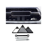 Trd Tri Colour Mountain Peak Design Grille Badge Black grey white - Autostyle Motorsport South Africa
