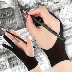 Artist Drawing Gloves Two-finger Anti-fouling Sketching Gloves Non-slip Breathable Gloves For Digital Drawing Painting Art Creat