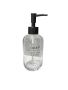 500ML Clear Glass Dish Soap Dispenser With Black PUMP-CB-147