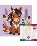 Paint By Number Kids Diy Kit 20X20 Wild Animals HORSE-14C