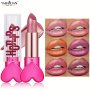 YABAOLIAN Mermaid Shiny Lipsticks -12 Colors Metallic Pearlescent Lipstick With Long Lasting Shimmer And Glitter Mother's Day Gifts For Music Festival
