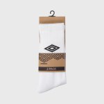 Umbra Bts 2PK Crew Sock _ 181022 _ White - M White
