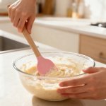 Silicone Cooking Spoon With Wooden Handle
