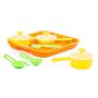 Kids Kitchen Pot And Pan Cooking Set On Tray 7 Piece
