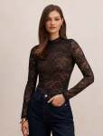 Bea Lace Bodysuit - 18 Black