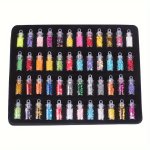 48 Votive Bottles Glitter Glitter Halloween Decorations Hand Painted Christmas Glitter - Synthetic Resin Craft Supplies