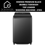 Hisense Premium Black Ibubble Tidewash Top Loader Washing Machine - 21KG