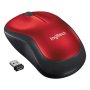 Logitech M185 Wireless Mouse - Red