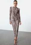 Leopard Print Chic Evening Dress