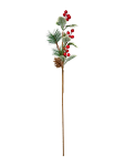 Artificial Holly Berry Christmas Stem - None None